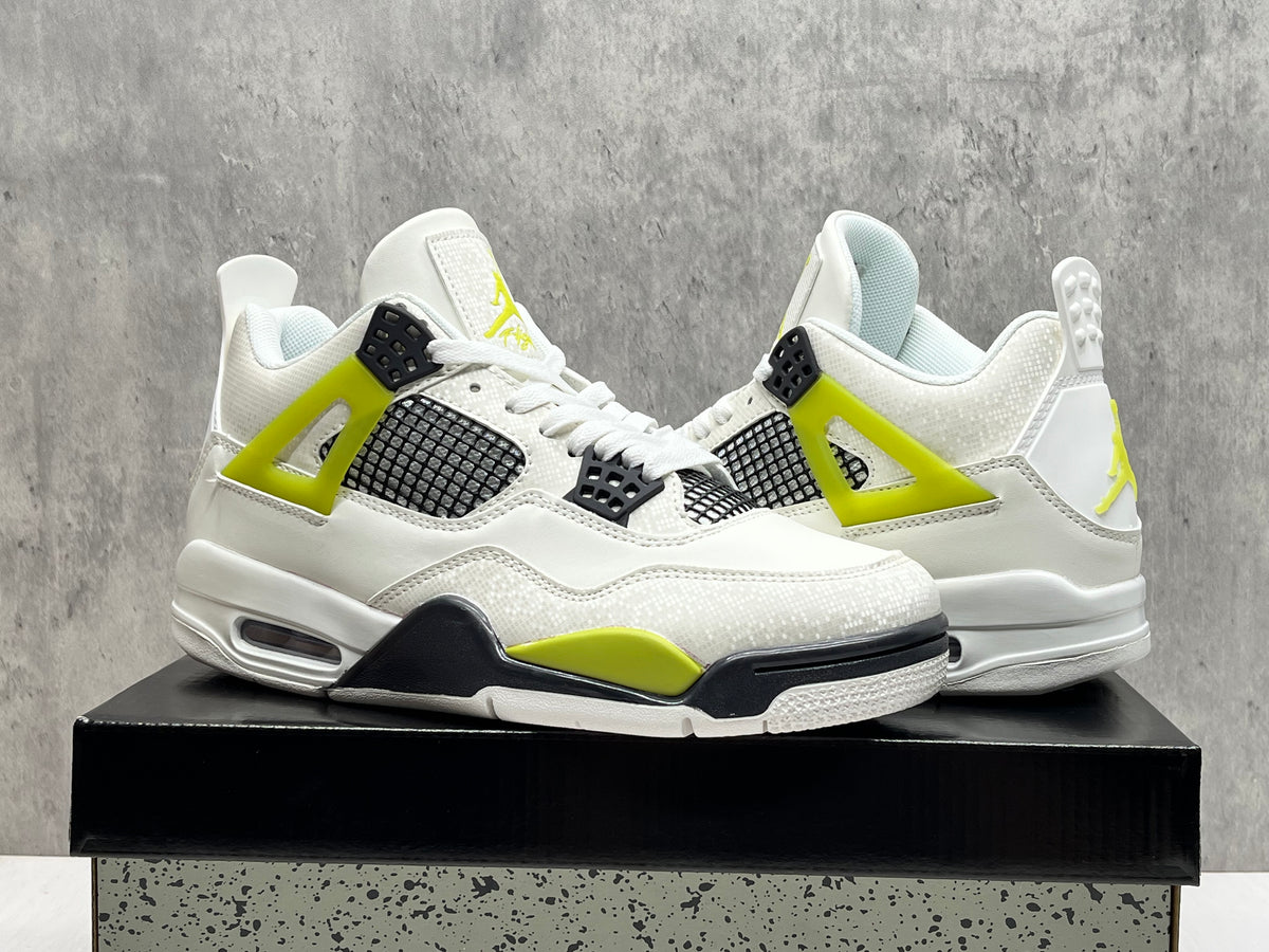 Mid Top Sneakers, Yellow Colorway, Lace Up Design, Casual Gift for Sneaker Fans