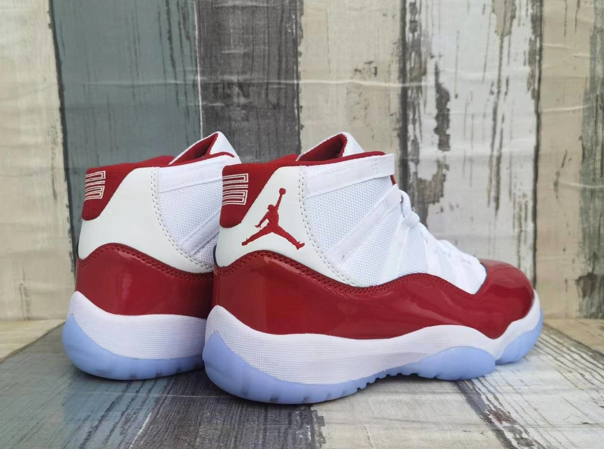 Sneakers, White Red Colorway, Lace Up Design, Casual Gift for Sneaker Fans
