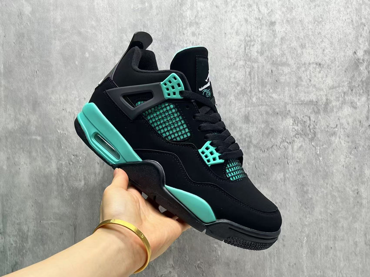 Mid Top Sneakers, Black Green Colorway, Lace Up Design, Casual Gift for Sneaker Fans