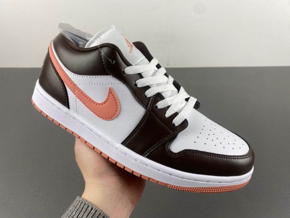 Low Top Sneakers, White Black Orange Colorway, Lace Up Design, Casual Gift for Sneaker Fans