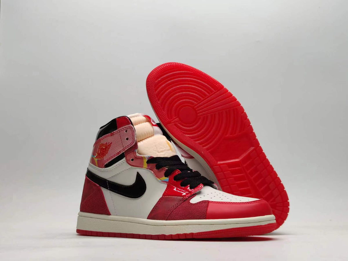 Sneakers, Red White Black Colorway, Lace Up Design, Casual Gift for Sneaker Fans
