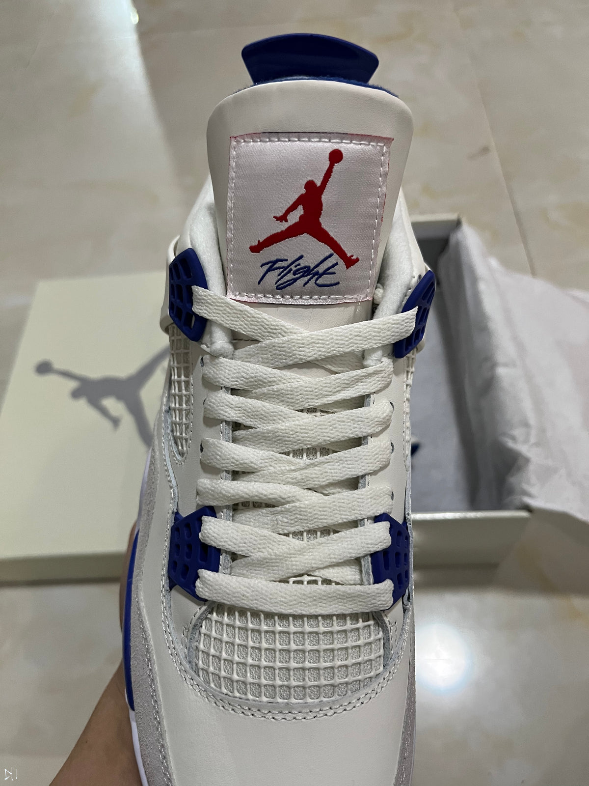 Sneakers, Blue White Colorway, Lace Up Design, Casual Gift for Sneaker Fans