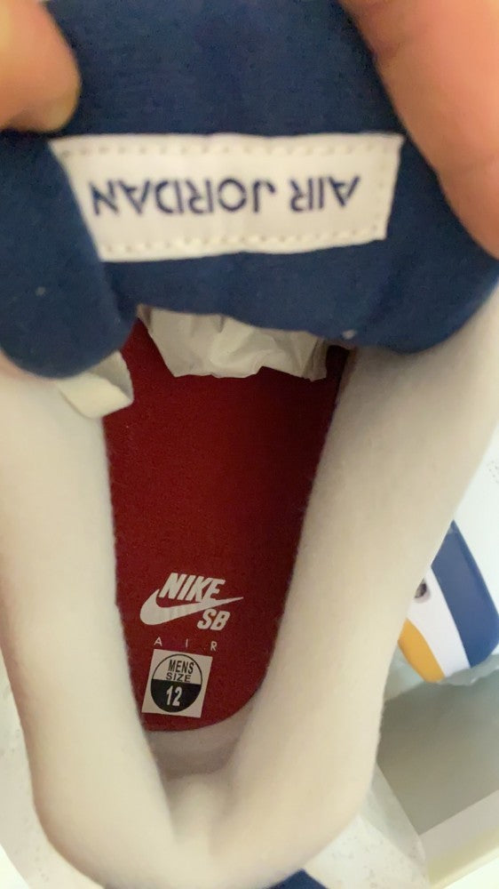 Mid Top Sneakers, Blue White Gray Navy Colorway, Lace Up Design, Casual Gift for Sneaker Fans