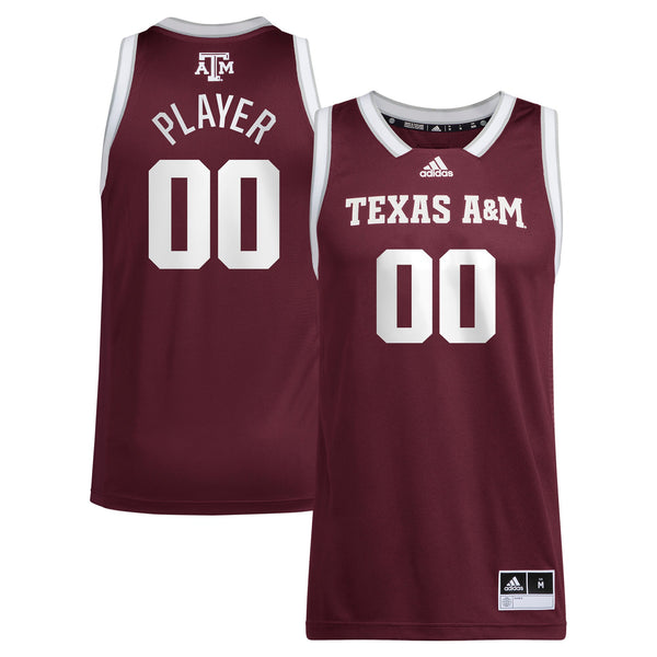 Texas A&M Aggies Pick-A-Player NIL Basketball Jersey - Maroon