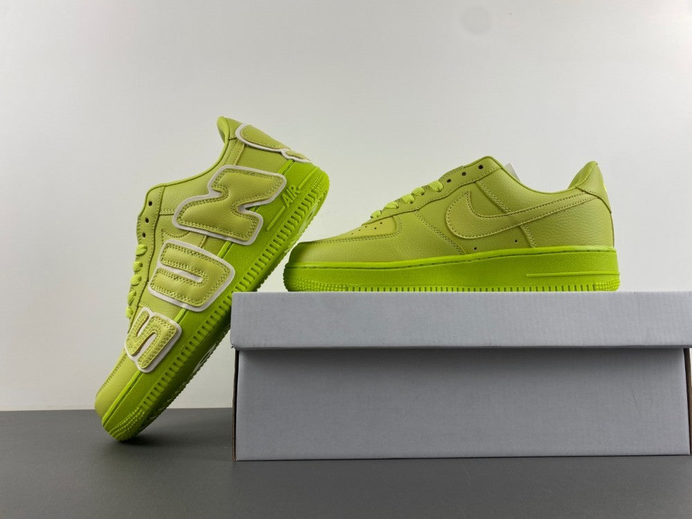Low Top Sneakers, Neon Green Colorway, Reflective Detail, Lace Up Design, Casual Gift for Sneaker Fans