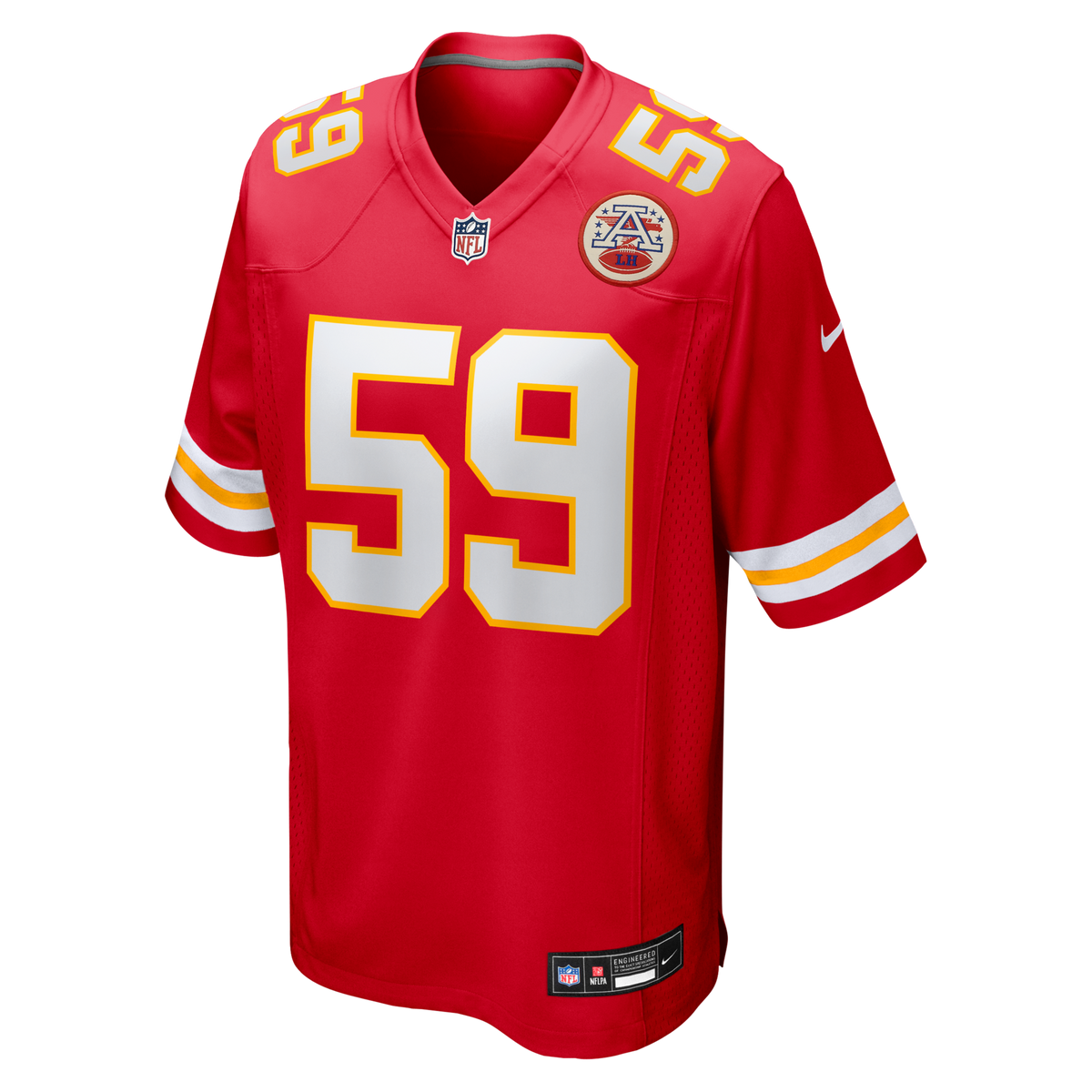 Kansas City Chiefs Cooper McDonald Red Team Game Jersey