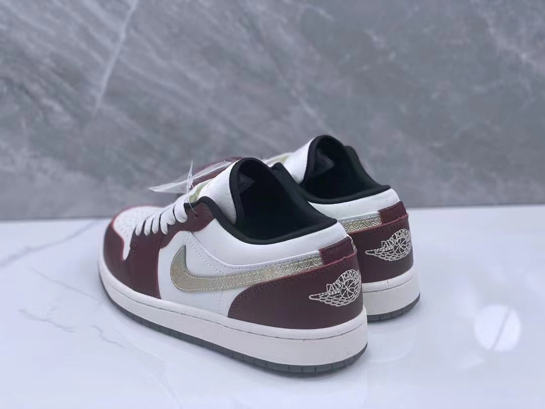 Low Top Sneakers, Brown White Colorway, Lace Up Design, Casual Gift for Sneaker Fans