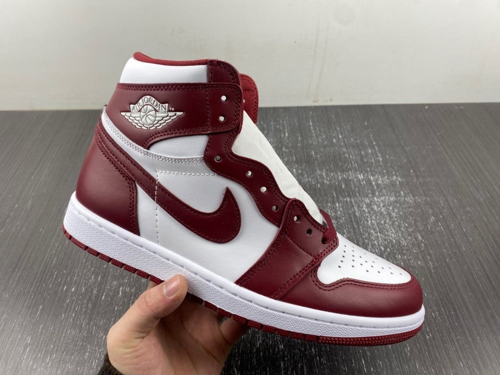 High Top Sneakers, White Red Colorway, Lace Up Design, Casual Gift for Sneaker Fans