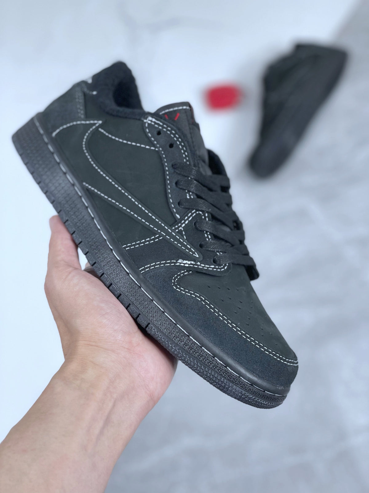 Low Top Sneakers, Black Colorway, Reverse Hook Design, Lace Up Design, Fleece Lined Design, Casual Gift for Sneaker Fans