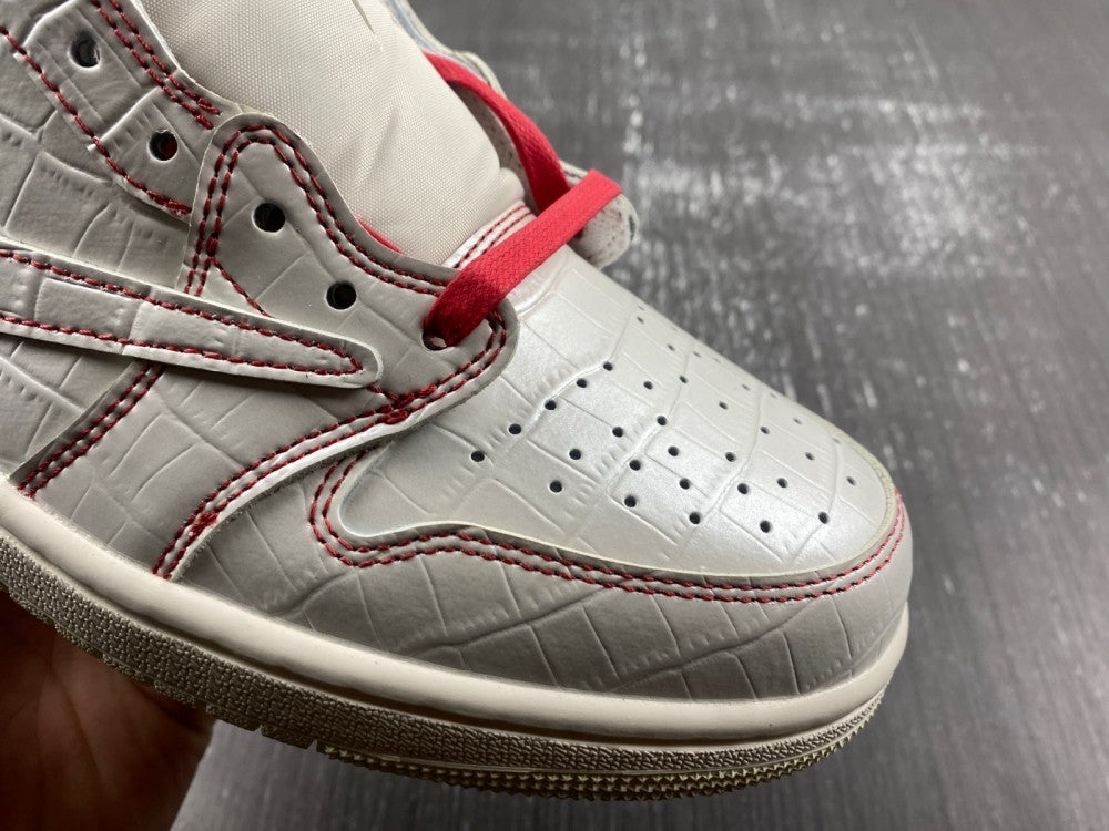 Low Top Sneakers, White Red Colorway, Reverse Hook Design, Lace Up Design, Casual Gift for Sneaker Fans