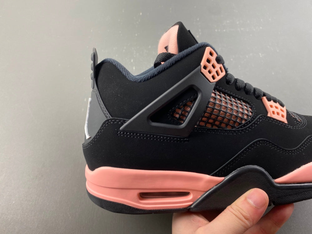 Mid Top Sneakers, Black Pink Colorway, Lace Up Design, Casual Gift for Sneaker Fans