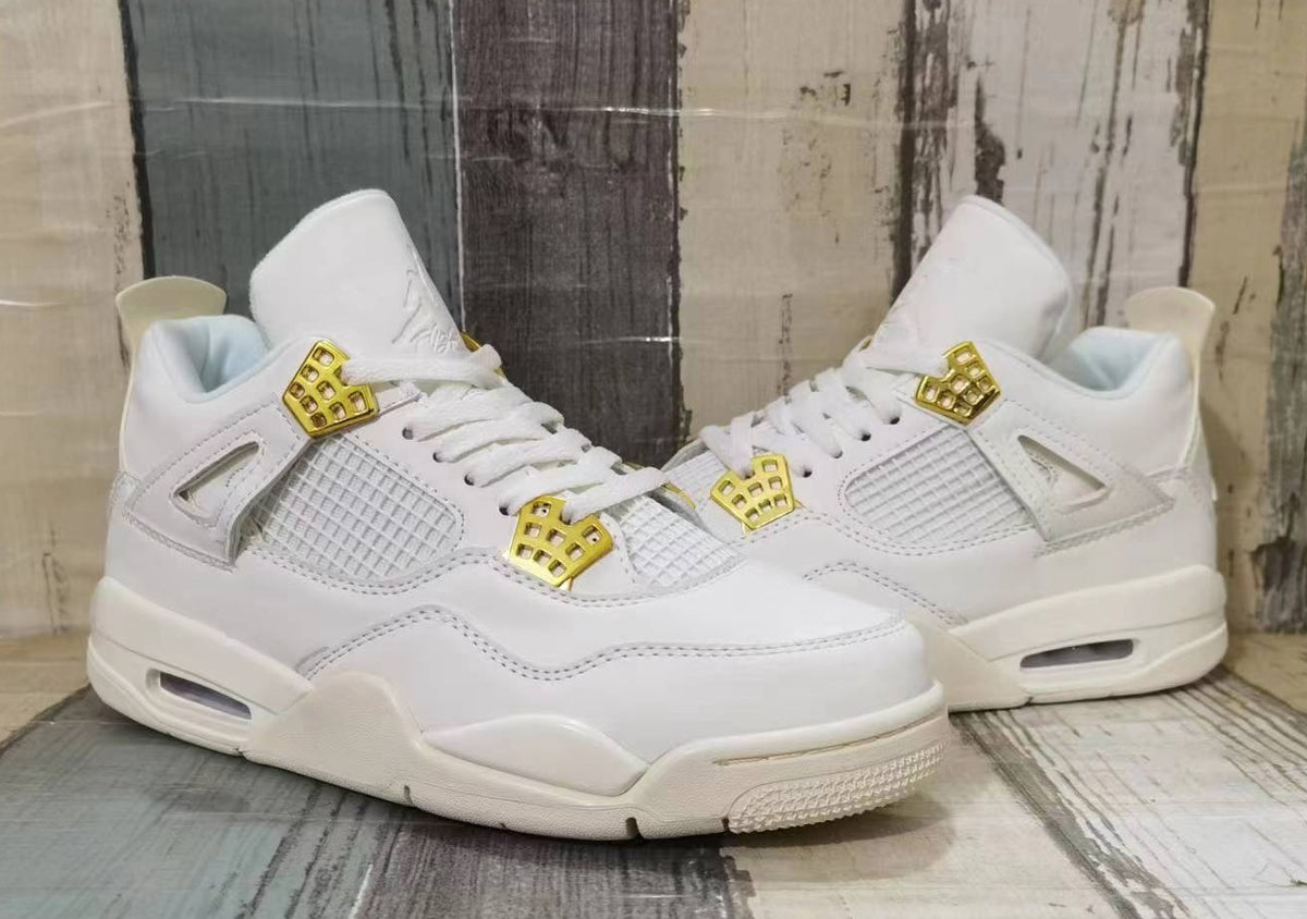 Sneakers, Off White Gold Colorway, Lace Up Design, Casual Gift for Sneaker Fans