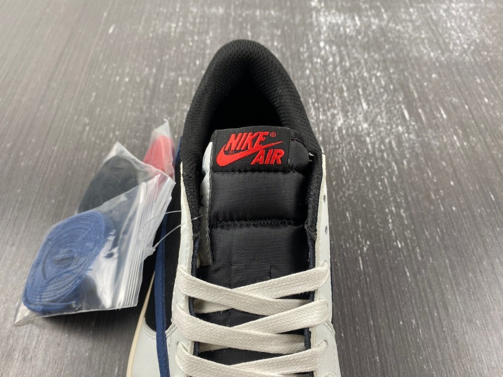 Low Top Sneakers, Blue White Black Colorway, Reverse Hook Design, Lace Up Design, Casual Gift for Sneaker Fans