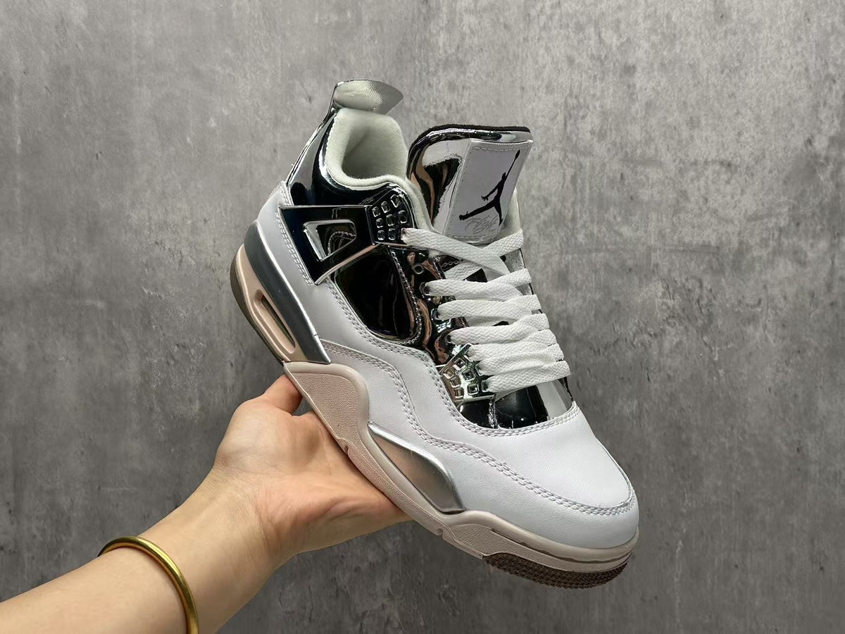 Mid Top Sneakers, White Black Colorway, Lace Up Design, Casual Gift for Sneaker Fans