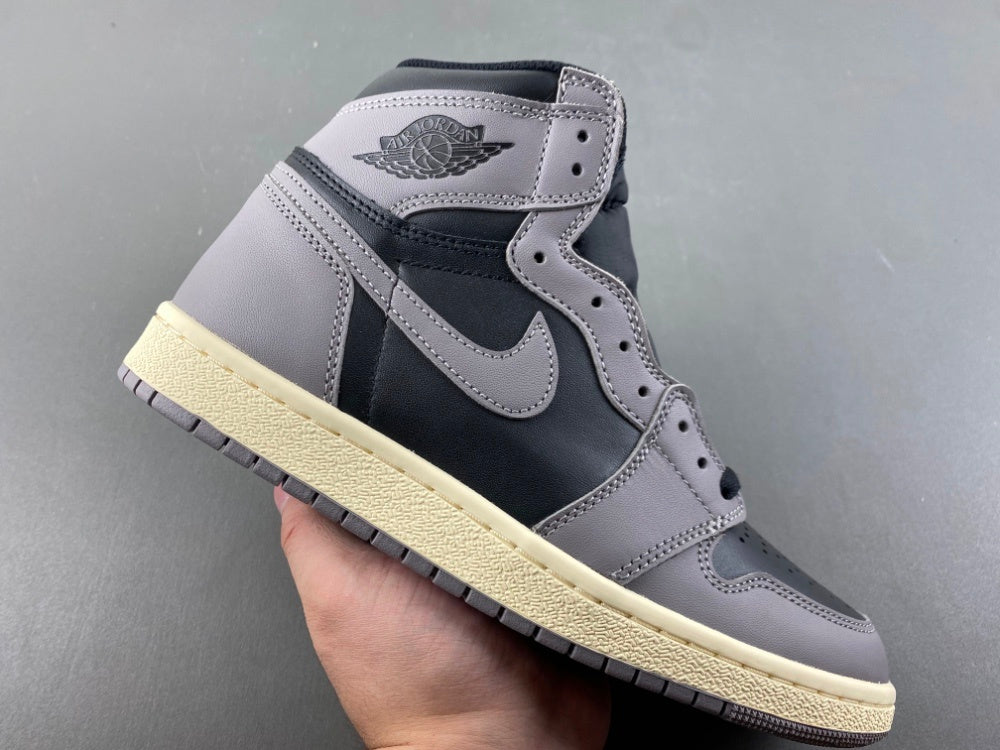 High Top Sneakers, Gray Black Colorway, Lace Up Design, Casual Gift for Sneaker Fans