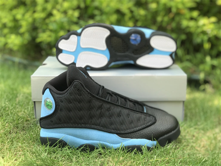 Sneakers, University Blue Black Colorway, Lace Up Design, Casual Gift for Sneaker Fans