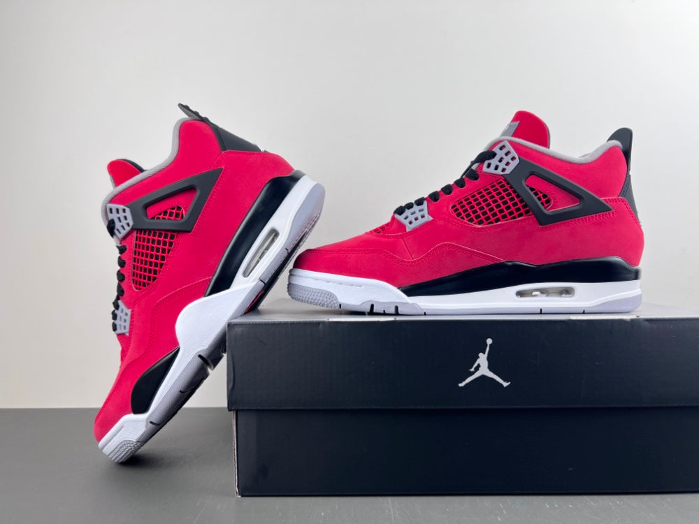 Mid Top Sneakers, Red Black Colorway, Lace Up Design, Casual Gift for Sneaker Fans