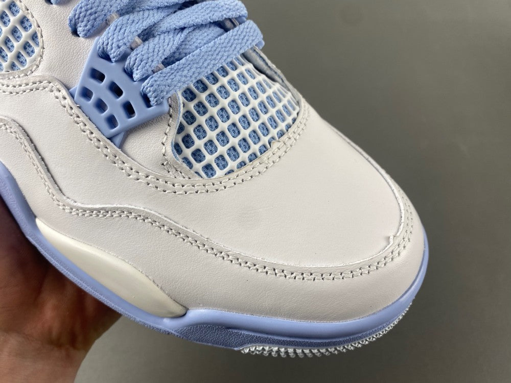Low Top Sneakers, White Blue Colorway, Lace Up Design, Casual Gift for Sneaker Fans