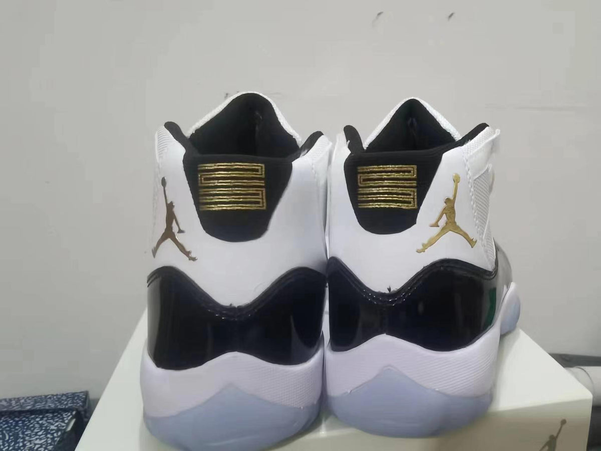 Sneakers, White Black Gold Colorway, Lace Up Design, Casual Gift for Sneaker Fans