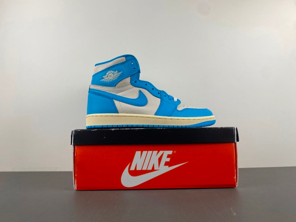 High Top Sneakers, Blue White Colorway, Lace Up Design, Casual Gift for Sneaker Fans