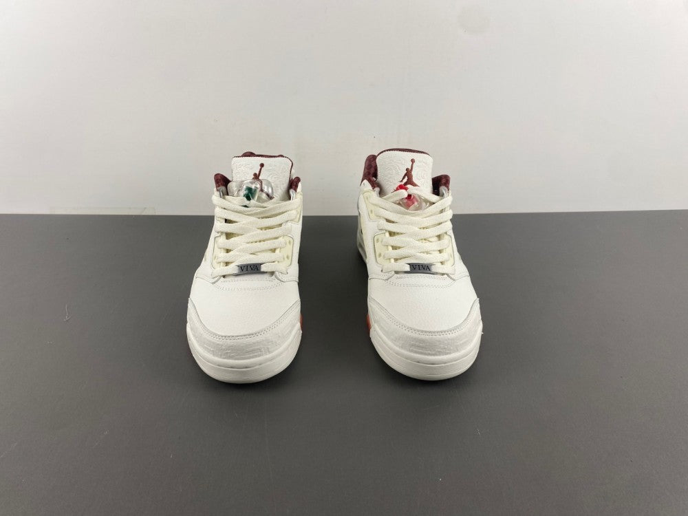 Low Top Sneakers, White Red Green Colorway, Mismatched Colorway, Lace Up Design, Casual Gift for Sneaker Fans