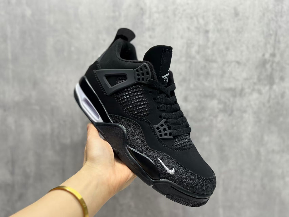 Mid Top Sneakers, Black Colorway, Lace Up Design, Casual Gift for Sneaker Fans