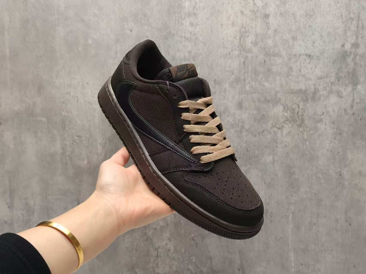 Low Top Sneakers, Brown Colorway, Reverse Hook Design, Lace Up Design, Casual Gift for Sneaker Fans