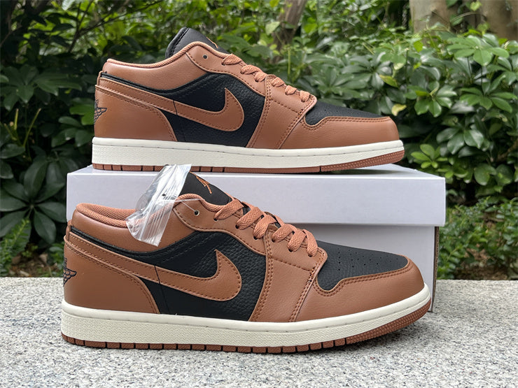 Low Top Sneakers, Black Brown Colorway, Lace Up Design, Casual Gift for Sneaker Fans