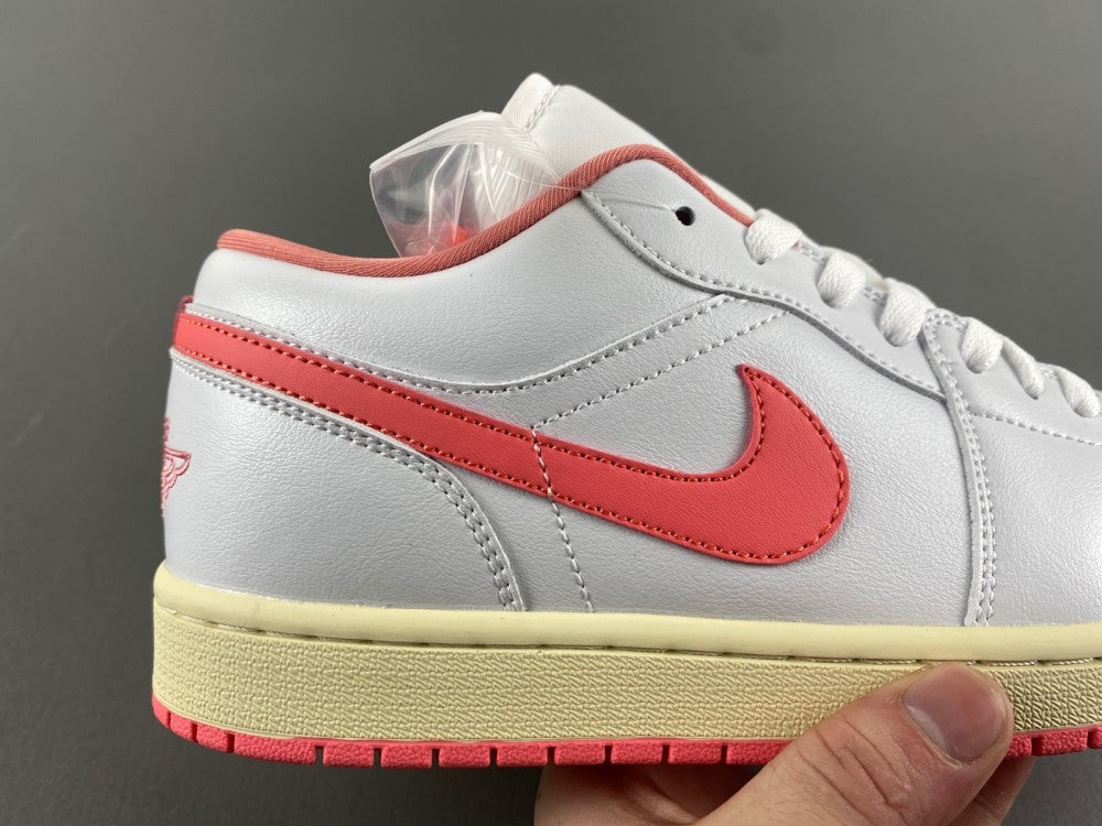 Low Top Sneakers, White Red Gray Colorway, Lace Up Design, Casual Gift for Sneaker Fans