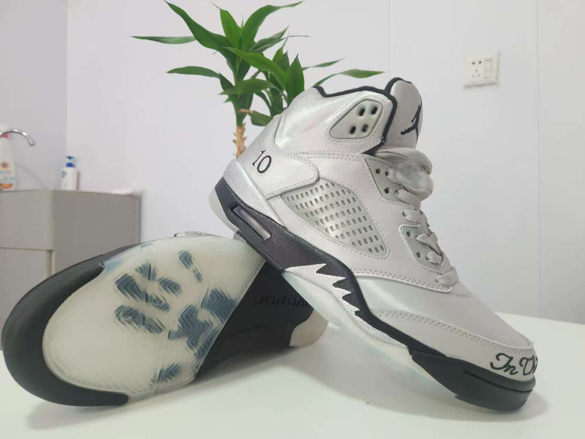 High Top Sneakers, Gray Black Colorway, Lace Up Design, Casual Gift for Sneaker Fans
