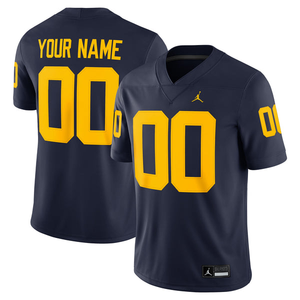 Michigan Wolverines Custom Football Game Jersey - Jordan Brand