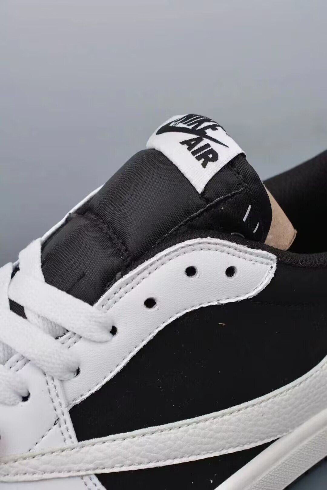 Low Top Sneakers, Black White Colorway, Lace Up Design, Casual Gift for Sneaker Fans
