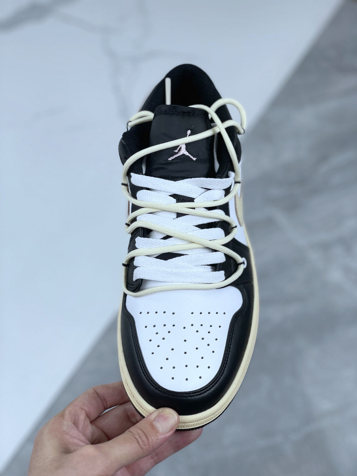 Low Top Sneakers, Blue Black Colorway, Lace Up Design, Casual Gift for Sneaker Fans