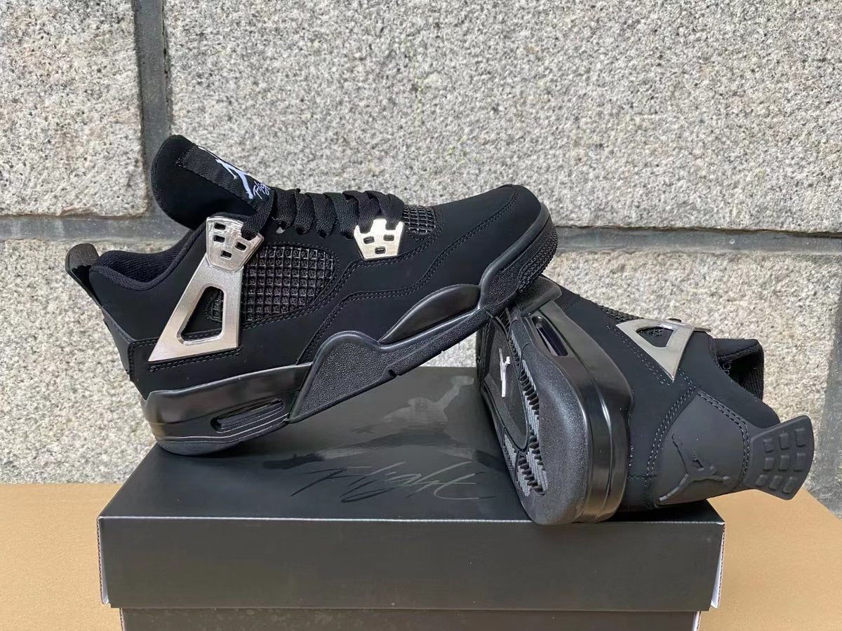 Sneakers, Black Silver Colorway, Metallic Finish, Lace Up Design, Casual Gift for Sneaker Fans