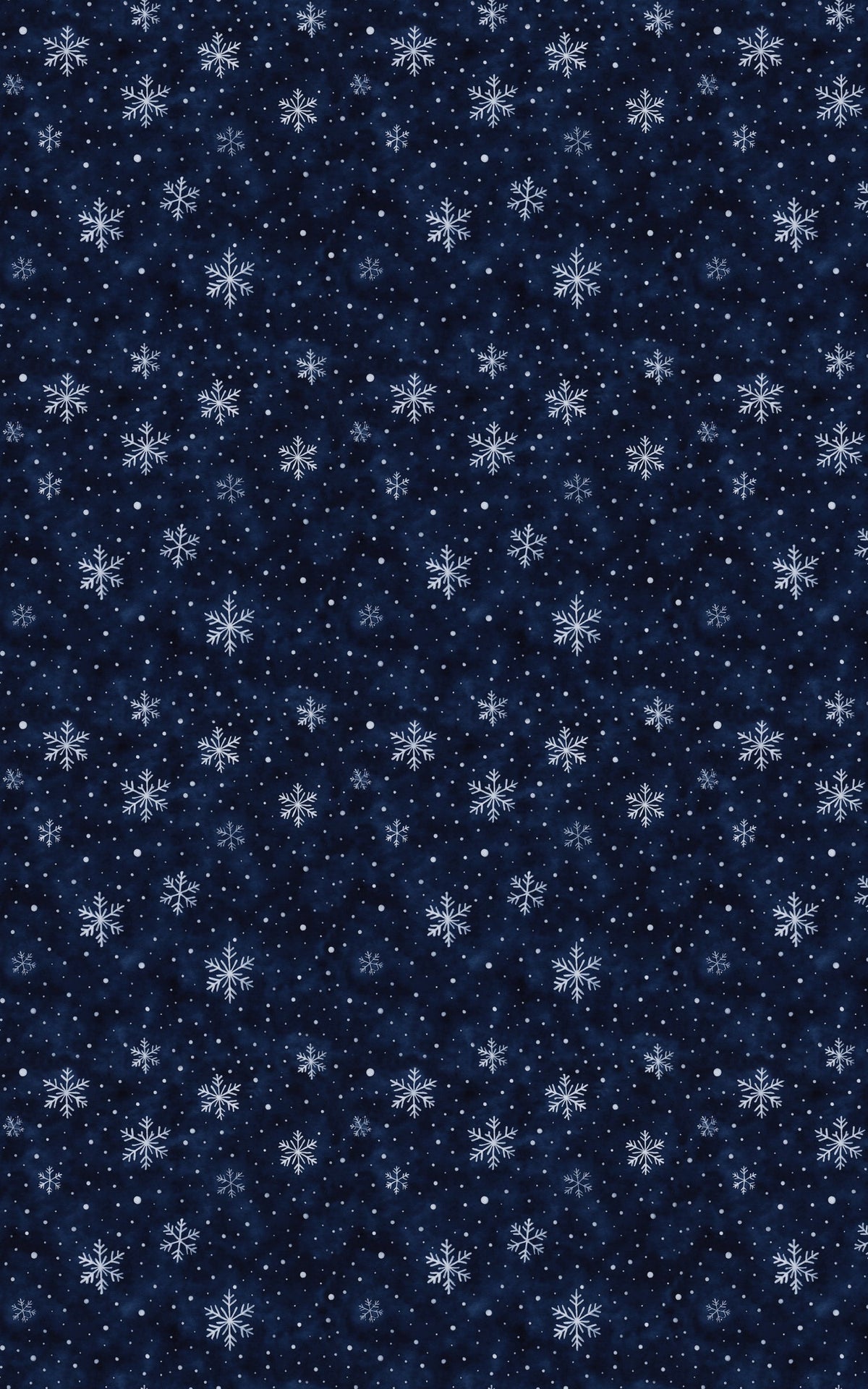 Deep Indigo Snowflake Gift Wrap, Midnight Snowfall Wrapping Paper, Celestial Winter Holiday Wrapping Paper, Christmas Gift Wr