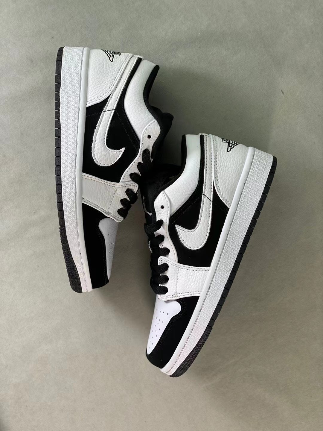 Low Top Sneakers, White Black Colorway, Lace Up Design, Casual Gift for Sneaker Fans