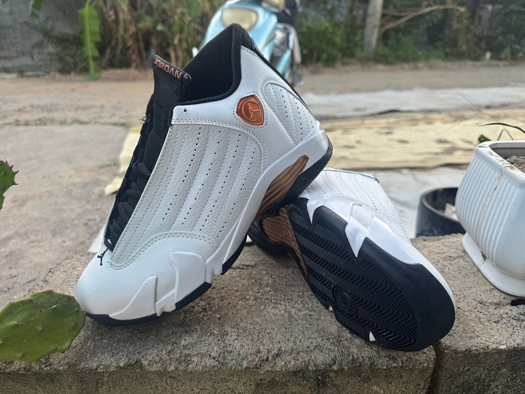 High Top Sneakers, White Gold Colorway, Lace Up Design, Casual Gift for Sneaker Fans