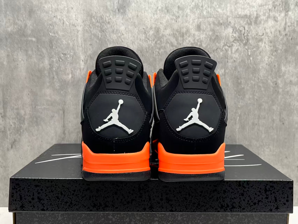 Mid Top Sneakers, Orange Colorway, Lace Up Design, Casual Gift for Sneaker Fans