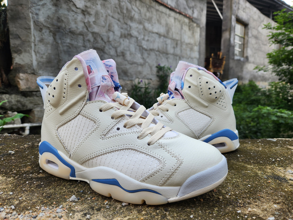 High Top Sneakers, White Blue Colorway, Lace Up Design, Casual Gift for Sneaker Fans