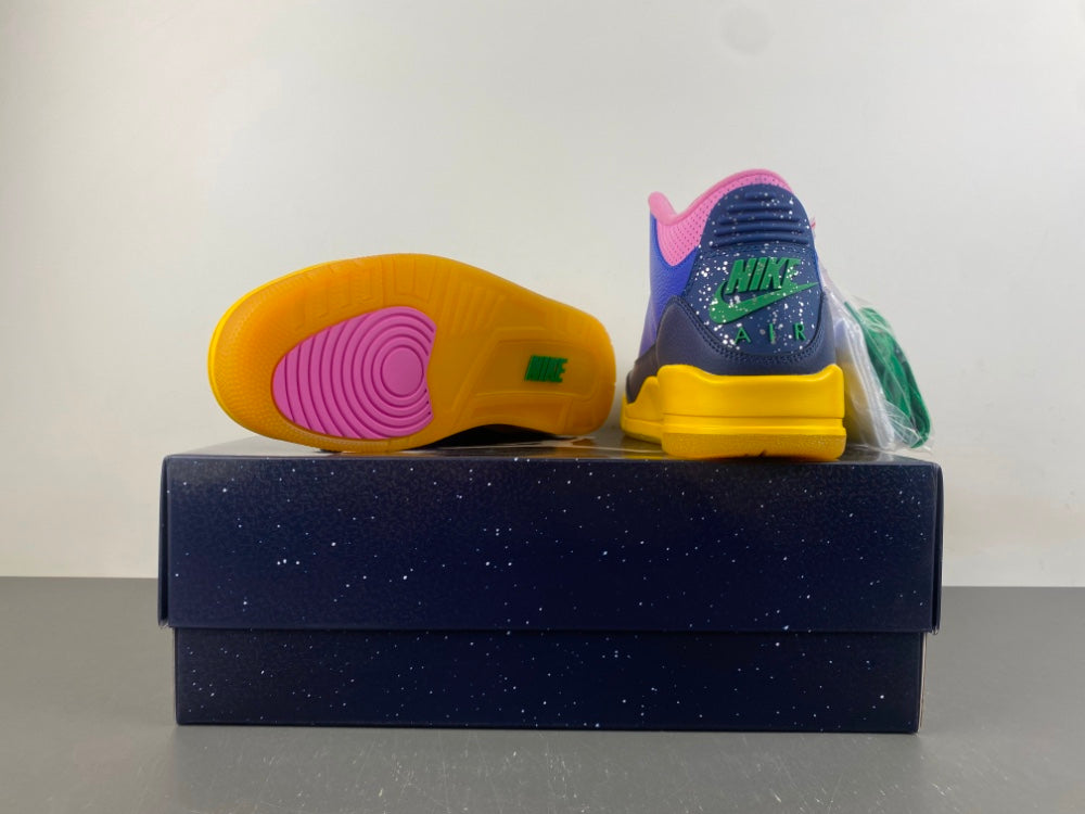 Low Top Sneakers, Royal Blue Green Pink Colorway, Lace Up Design, Casual Gift for Sneaker Fans