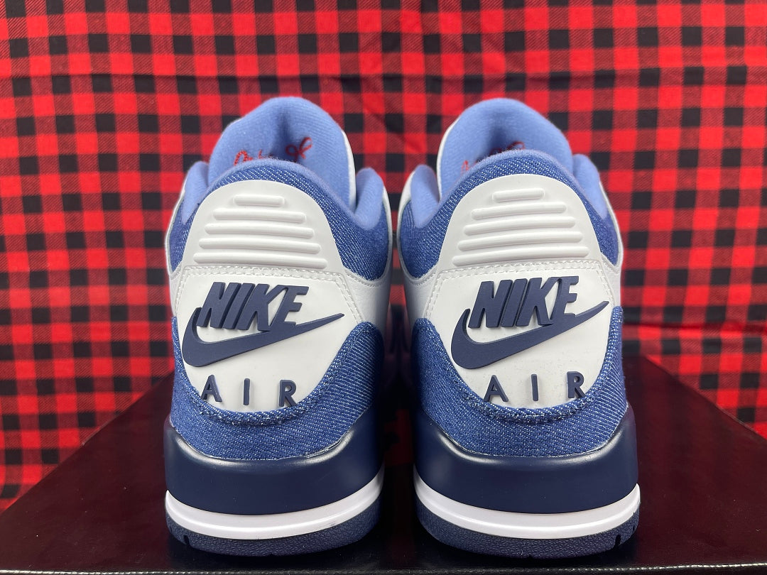 Low Top Sneakers, Blue White Colorway, Lace Up Design, Casual Gift for Sneaker Fans