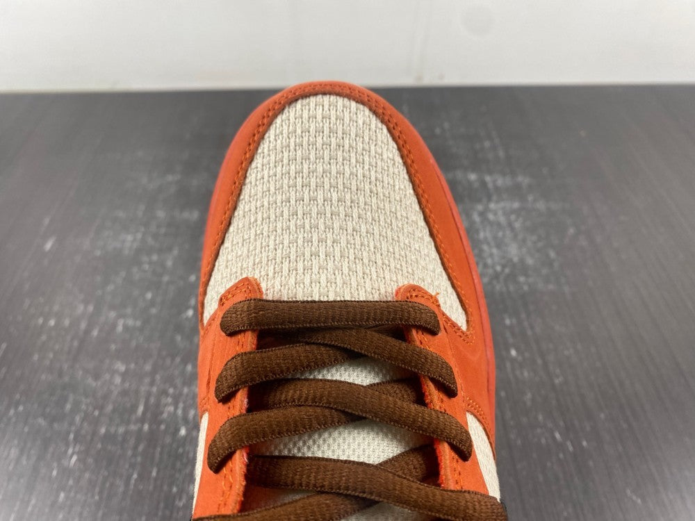 Low Top Sneakers, Orange White Colorway, Lace Up Design, Casual Gift for Sneaker Fans