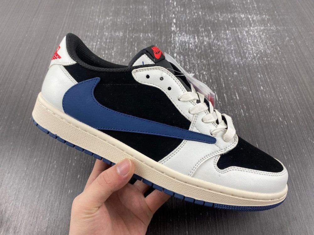 Low Top Sneakers, Blue White Black Colorway, Reverse Hook Design, Lace Up Design, Casual Gift for Sneaker Fans