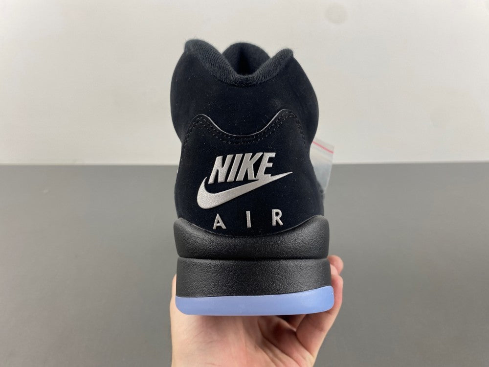 High Top Sneakers, Black Silver Colorway, Leather Footwear, Lace Up Design, Casual Gift for Sneaker Fans