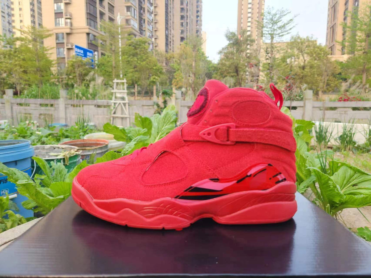 High Top Sneakers, Red Colorway, Valentine Design, Lace Up Design, Casual Gift for Sneaker Fans