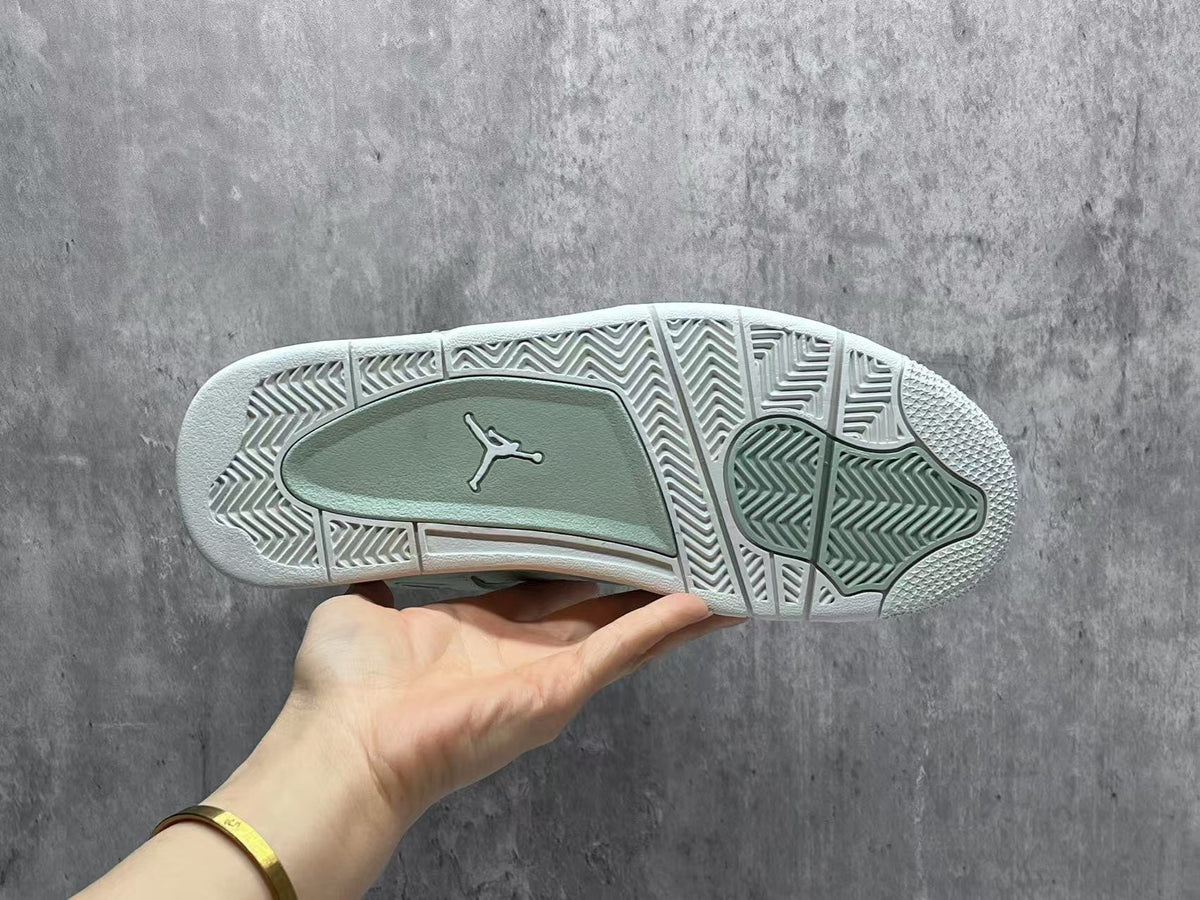Mid Top Sneakers, Green White Colorway, Lace Up Design, Casual Gift for Sneaker Fans