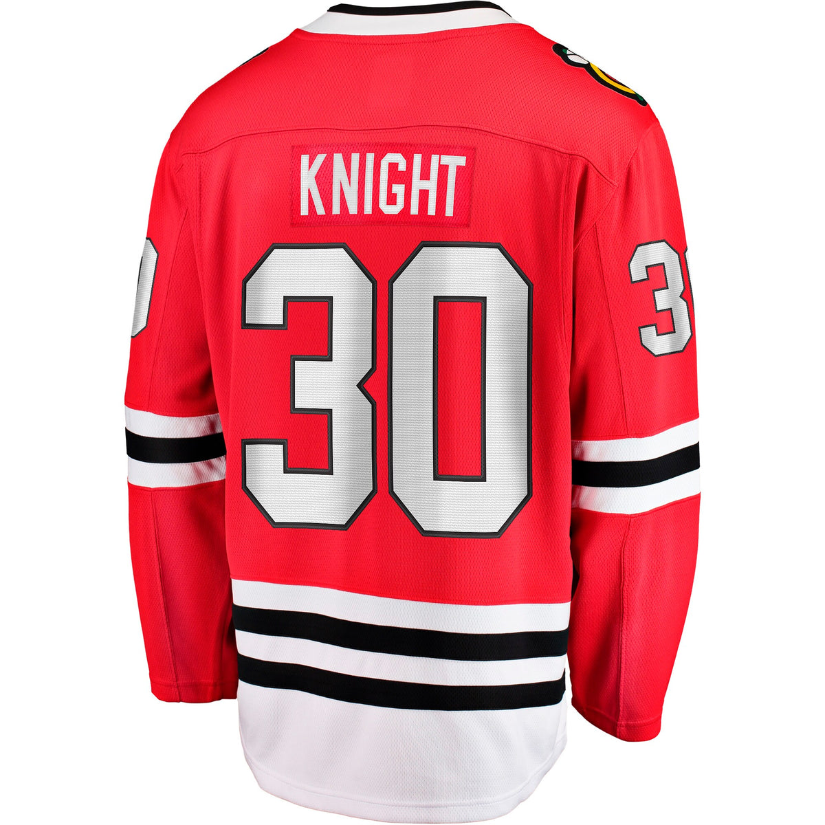 Chicago Blackhawks Spencer Knight Fanatics Red Home Breakaway Jersey