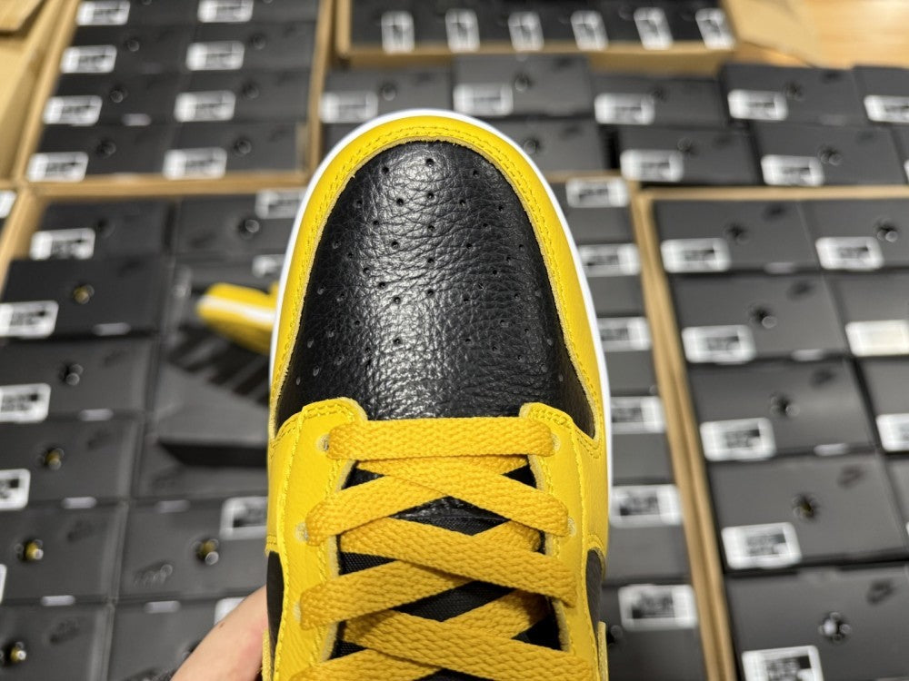 High Top Sneakers, Black Yellow Colorway, Lace Up Design, Casual Gift for Sneaker Fans