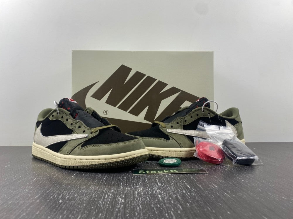 Low Top Sneakers, Army Green Black Colorway, Reverse Hook Design, Lace Up Design, Casual Gift for Sneaker Fans