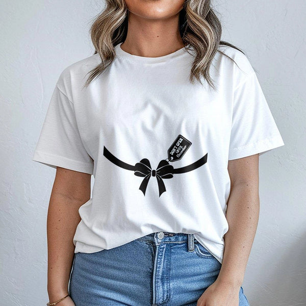Christmas Pregnancy Announcement Shirt, Don't Open Until December Shirt, Humorous Mom to Be Holiday Graphic Tee, Xmas Baby Re